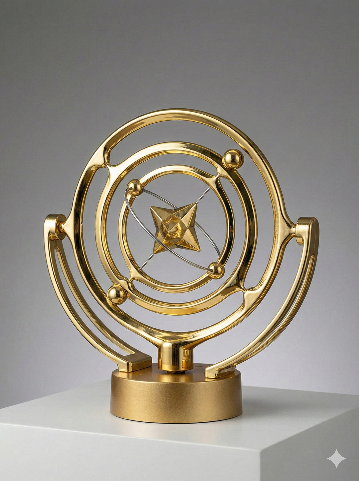 Lüks Altın Renk Döner Hareketli Dekoratif Gezegen Biblo – Pilli