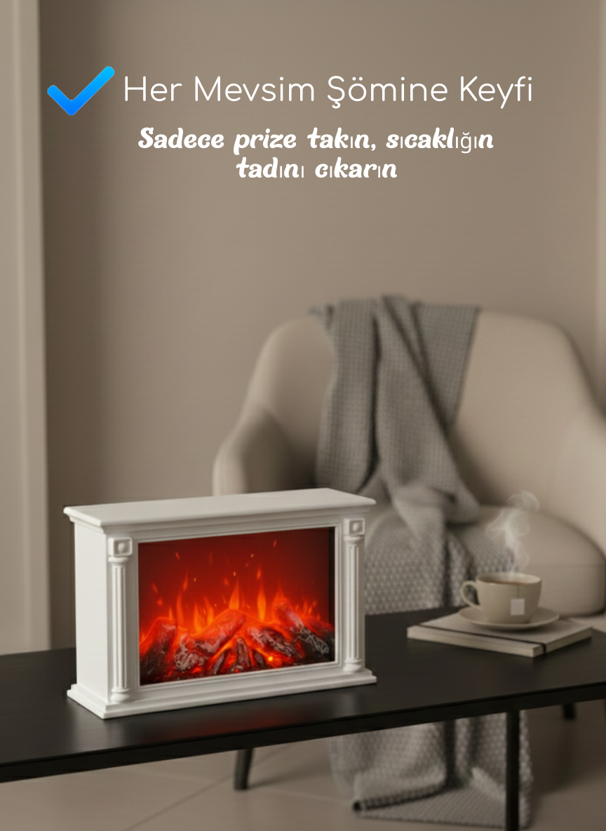 DEKORATİF MİNİ ŞÖMİNE